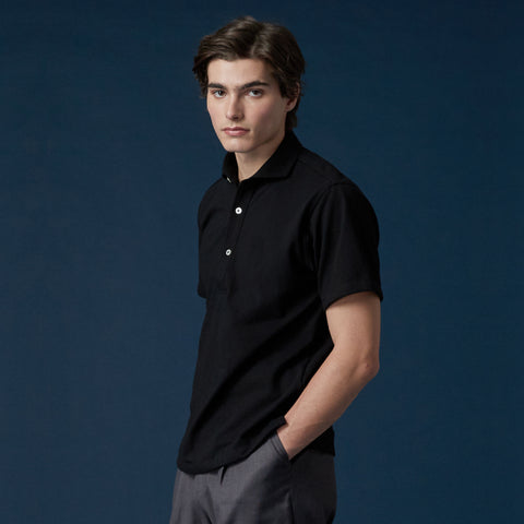 BRANT SHORT SLEEVE POLO TEE - NAVY