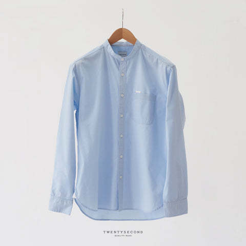 KEEN BAND COLLAR SHIRT - BLUE