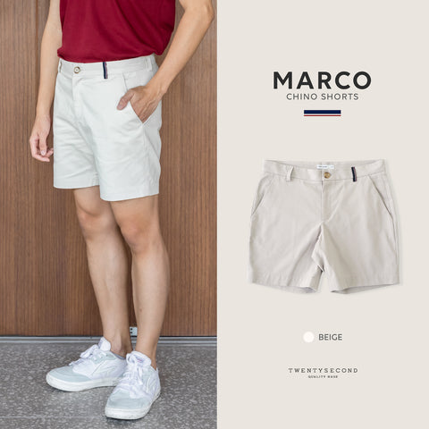 MARCO CHINO SHORTS - GREY (Extra Shorts)