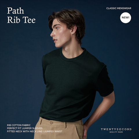 PATH RIB TEE - GREEN