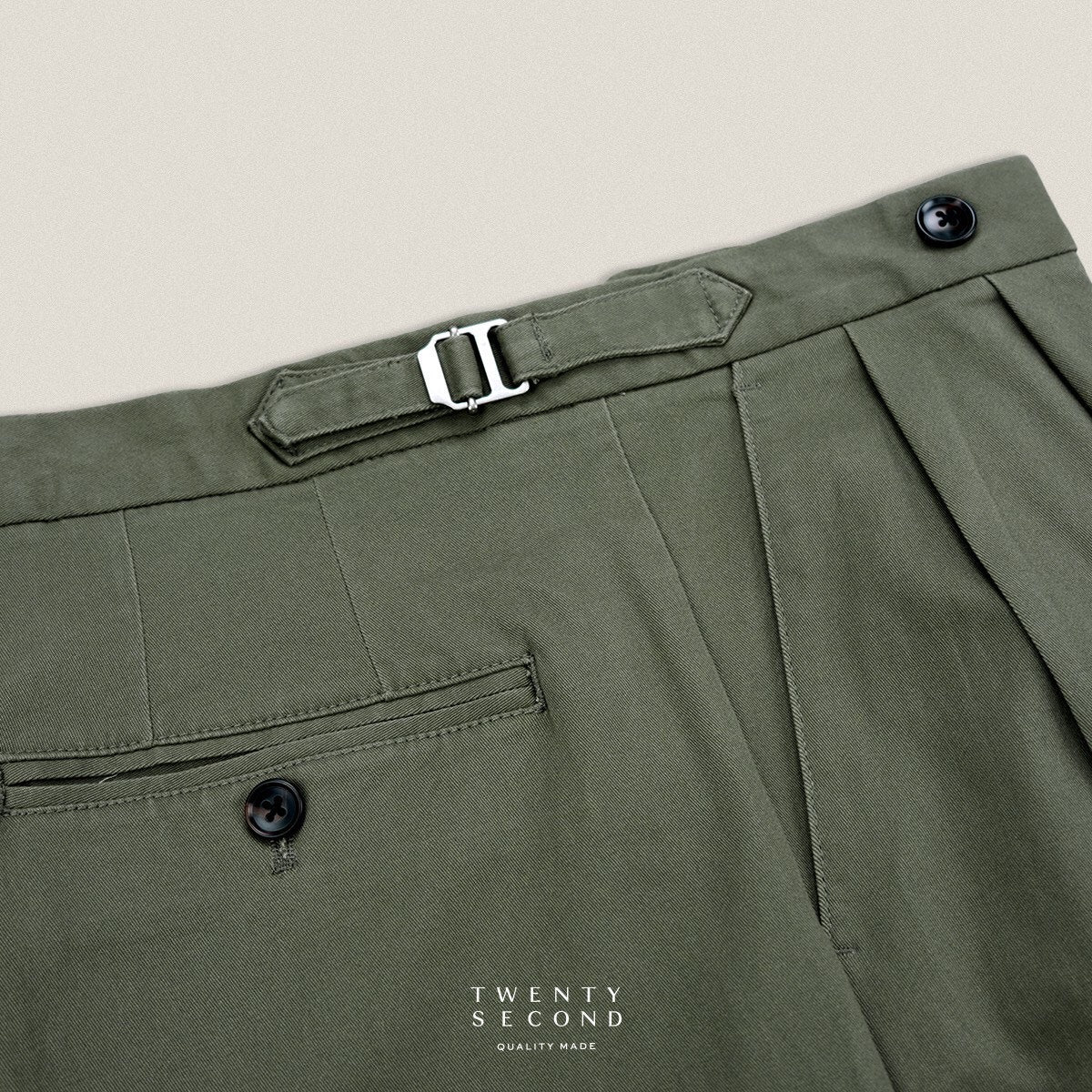 FRED CHINO PANTS - OLIVE