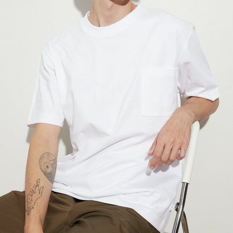 BROOK POCKET TEE - WHITE (Relaxed fit)