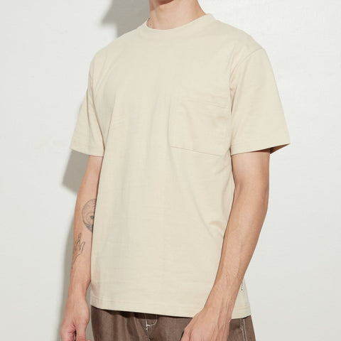 BROOK POCKET TEE - KHAKI (Relaxed fit)