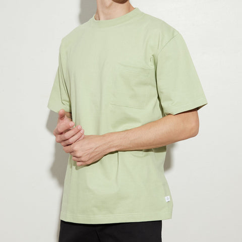 BROOK POCKET TEE - OLIVE (Relaxed fit)