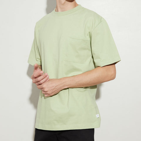 BROOK POCKET TEE - PALE GREEN (Relaxed fit)