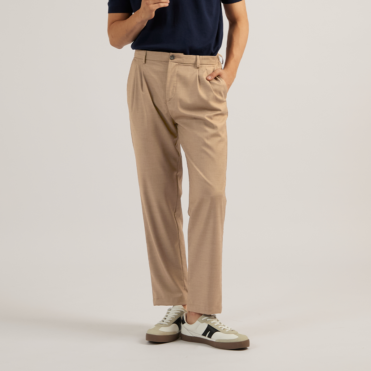 WEEKDAY SMART PANTS - KHAKI