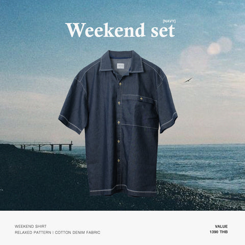 BEAM STITCH POCKET TEE - OLIVE (Oversized fit)
