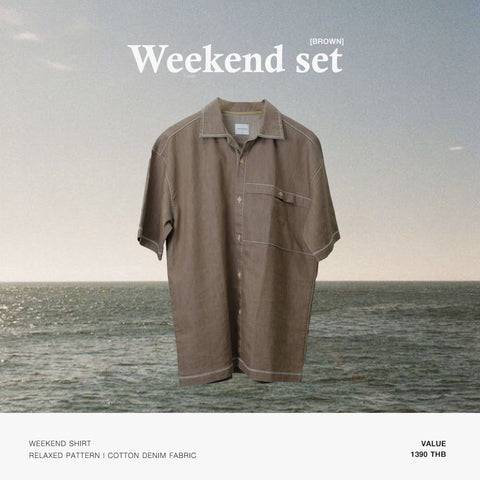 BEAM STITCH POCKET TEE - OLIVE (Oversized fit)