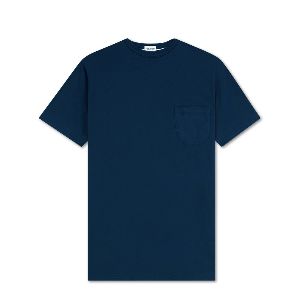 CLUB POCKET TEE - NAVY (Oversized fit)