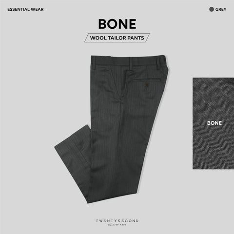 PLAID TAILOR PANTS - GREY