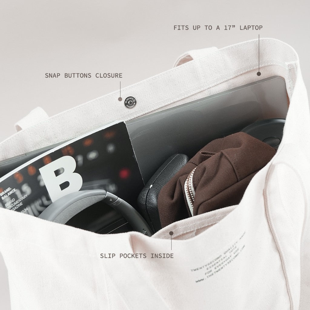 ESSENTIAL TOTE BAG - WHITE