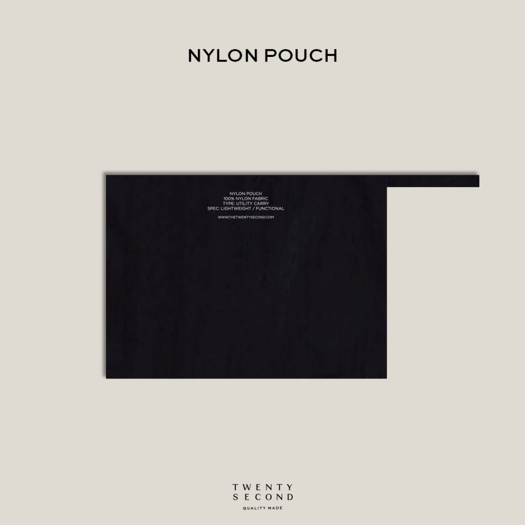 NYLON POUCH - BLACK