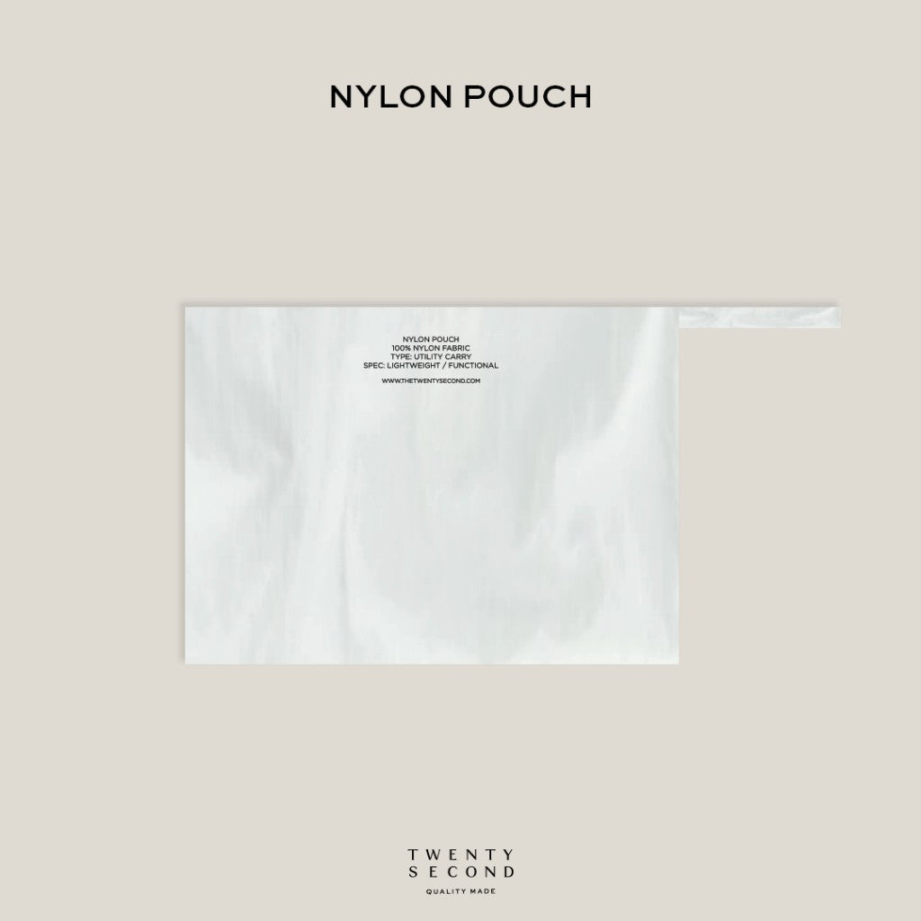 NYLON POUCH - WHITE