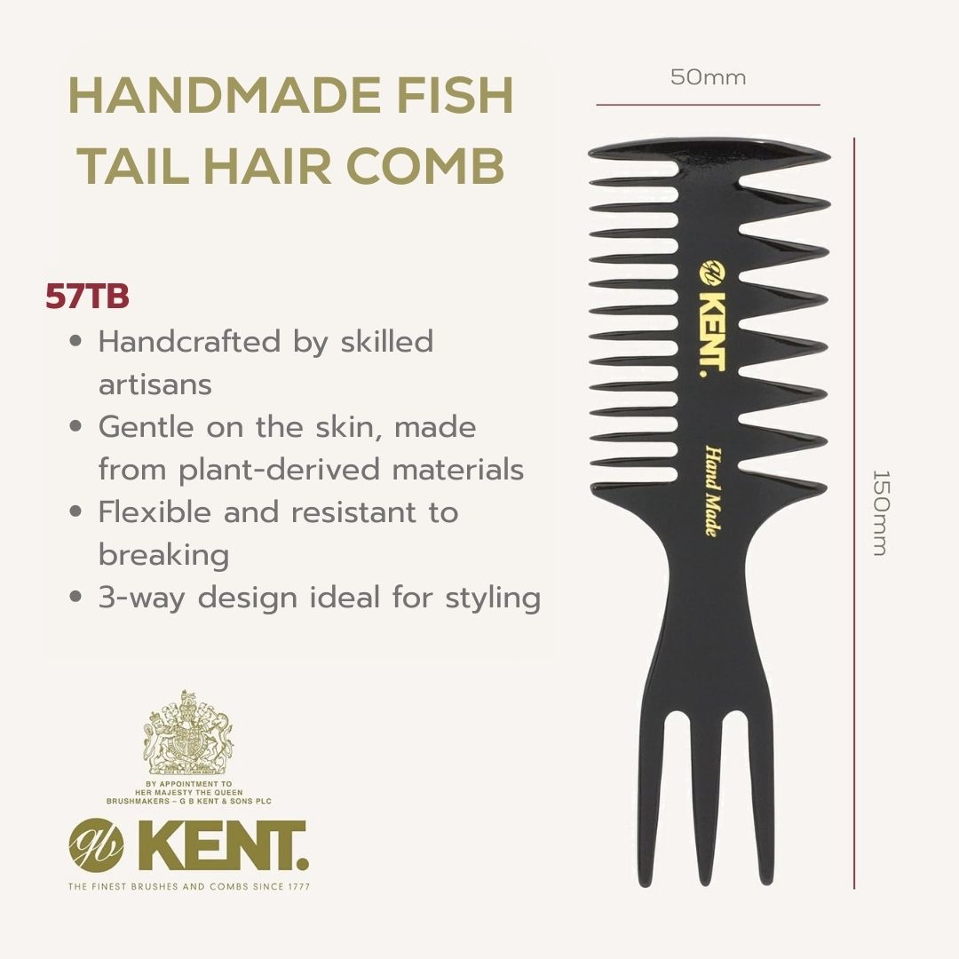 BROSH KENT - HANDMADE FISHTAIL COMB