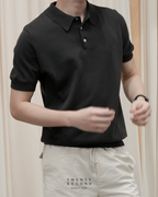 NICO KNIT POLO - GREY