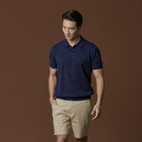 ASHTON KNIT POLO - NAVY