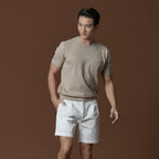 SHELBY KNIT TEE - BROWN