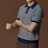 BRODY KNIT POLO - NAVY