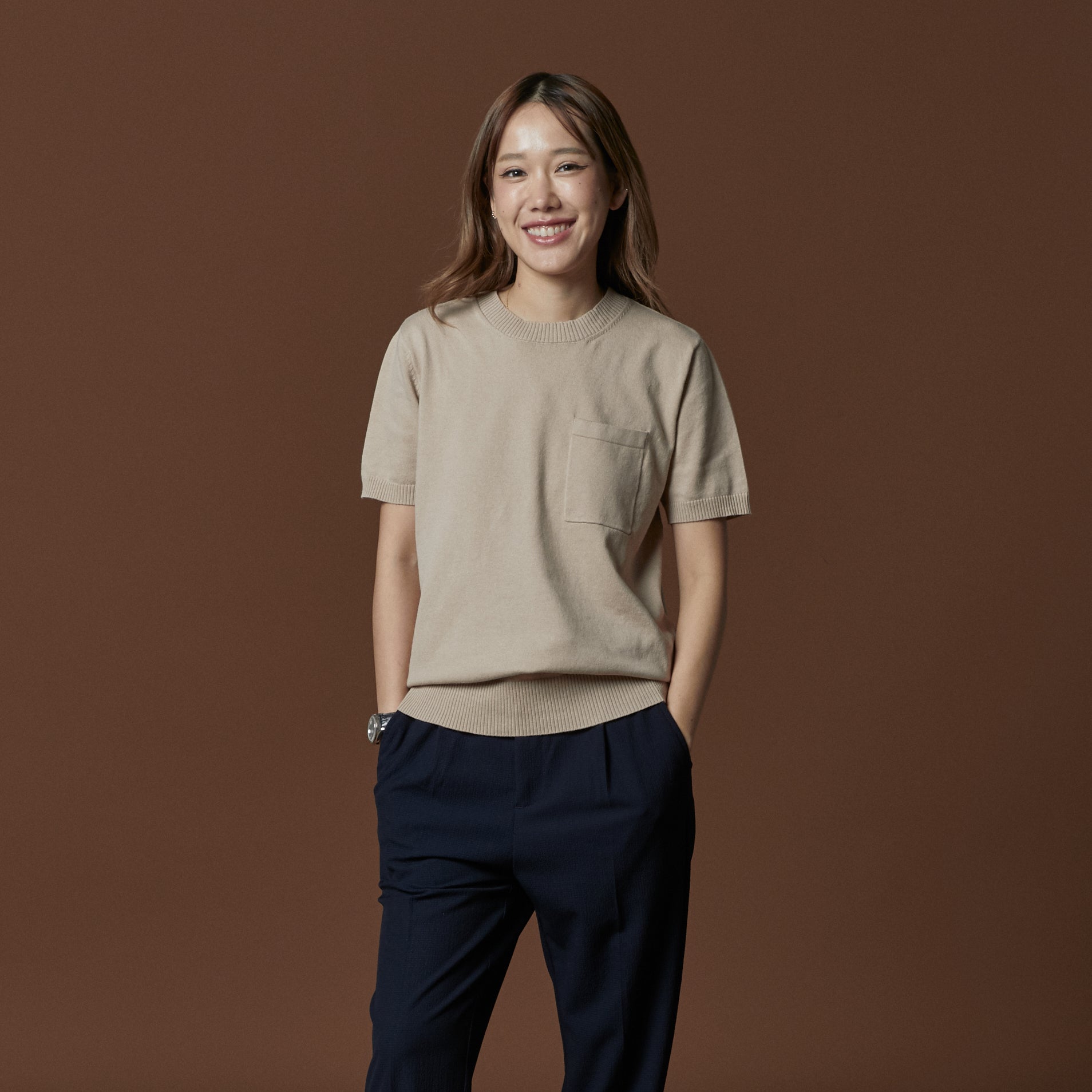 SHELBY KNIT TEE - WHITE