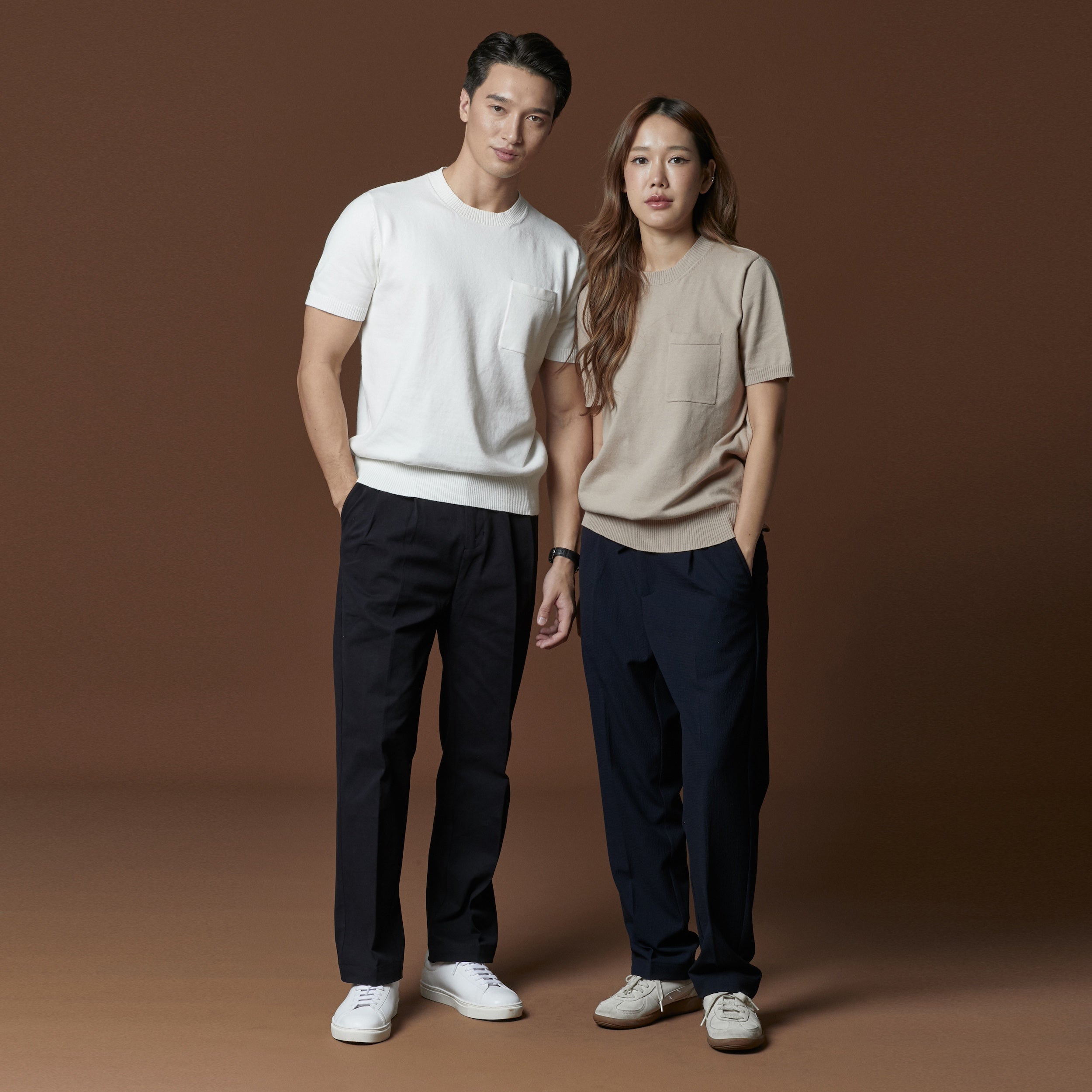 SHELBY KNIT TEE - WHITE