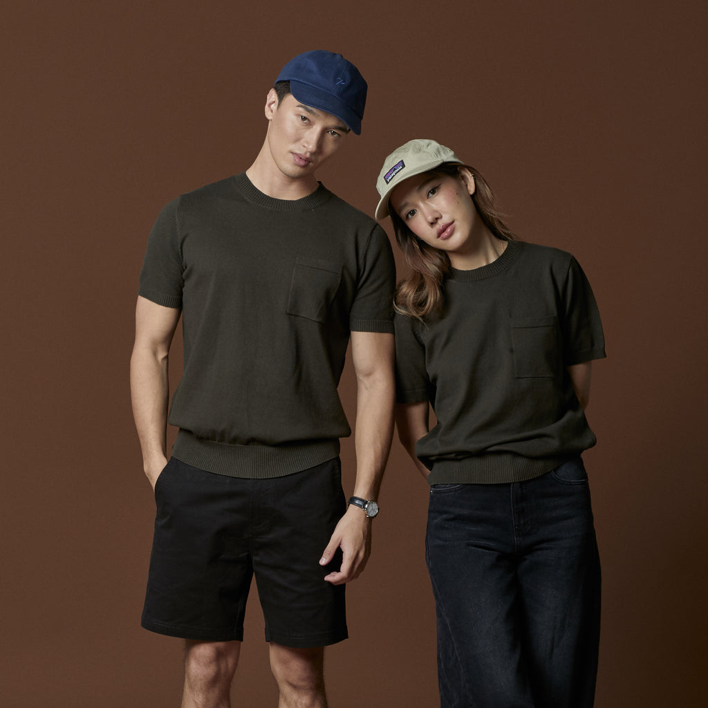 SHELBY KNIT TEE - OLIVE