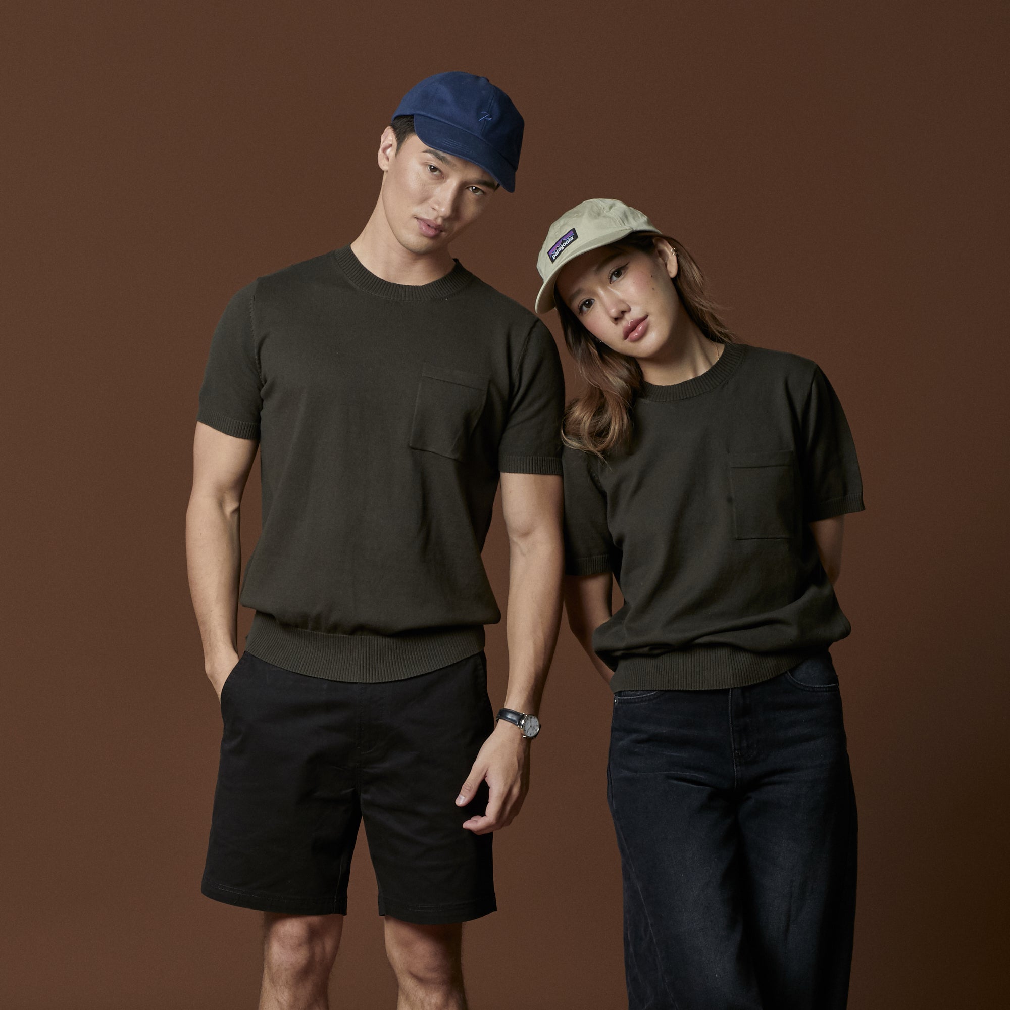 SHELBY KNIT TEE - OLIVE