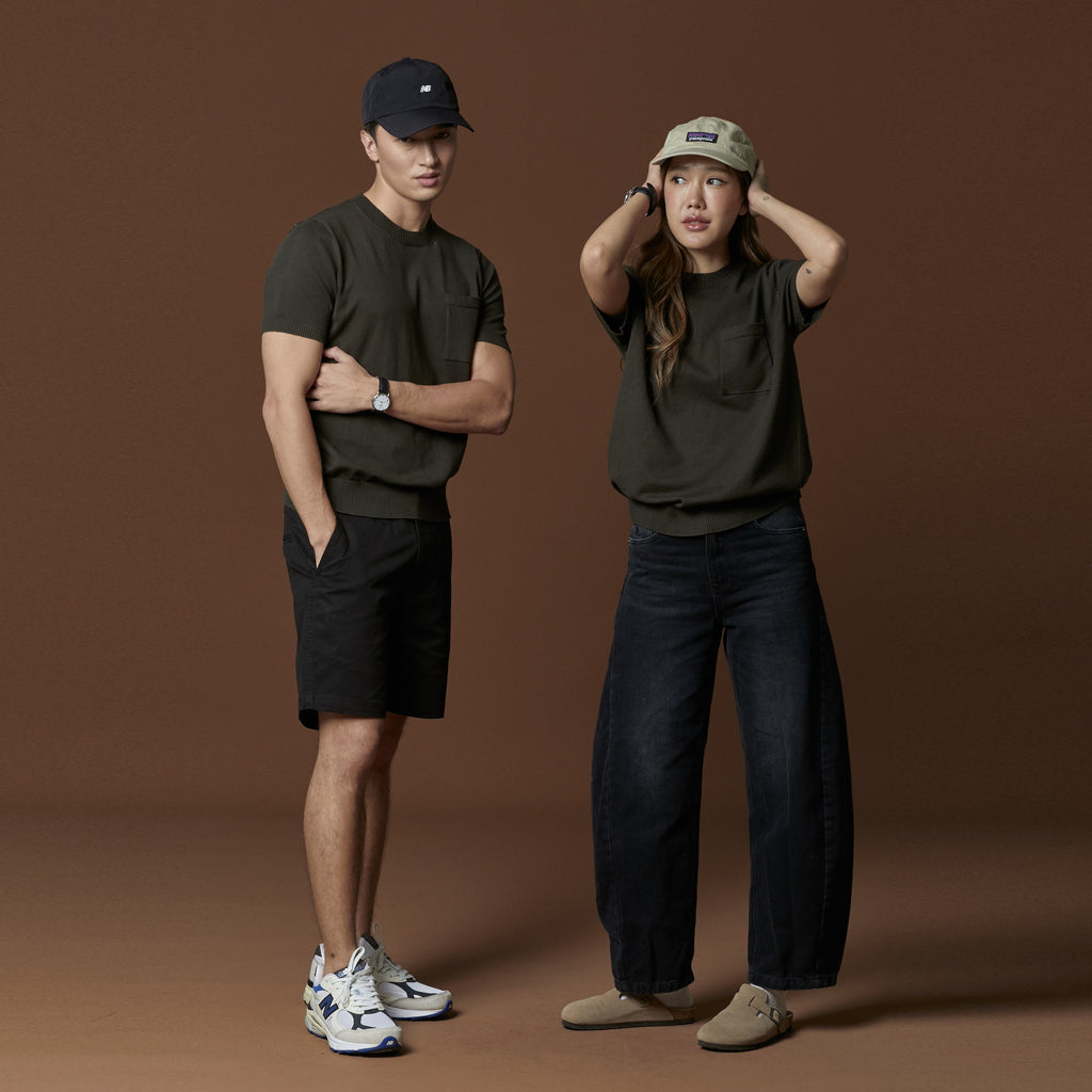 SHELBY KNIT TEE - OLIVE