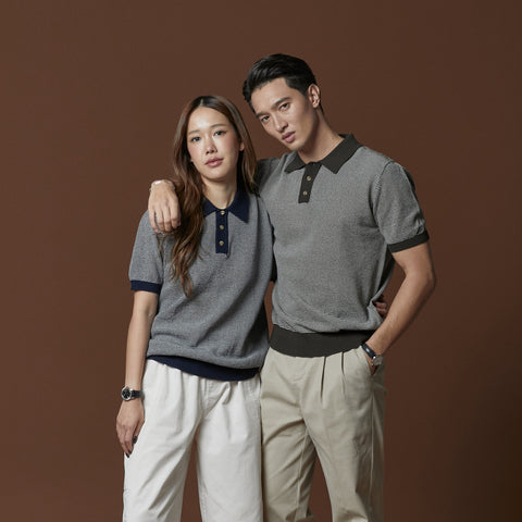 BRODY KNIT POLO - NAVY