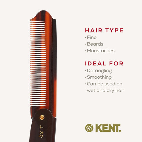 BROSH KENT - HANDMADE FOLDING COMB FINE HAIR