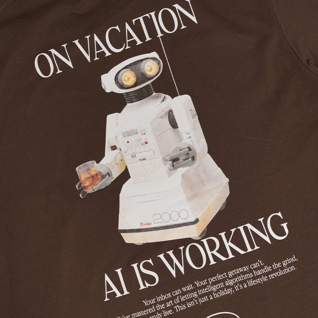 EVC AI IS WORKING TEE - BROWN