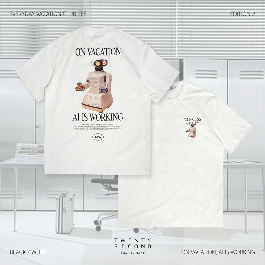 EVC AI IS WORKING TEE - WHITE