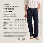 ARTHUR DENIM TROUSERS - WASHED BLACK