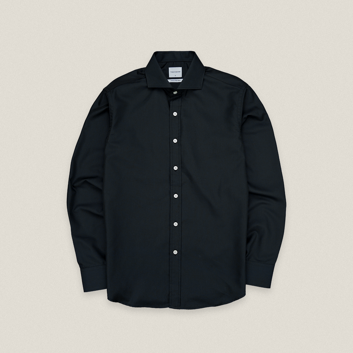 WRINKLE FREE SHIRT - BLACK (Slim Fit)