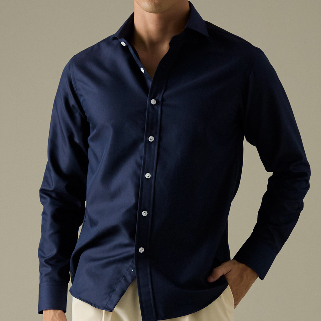 WRINKLE FREE SHIRT - DARK BLUE (Slim Fit)