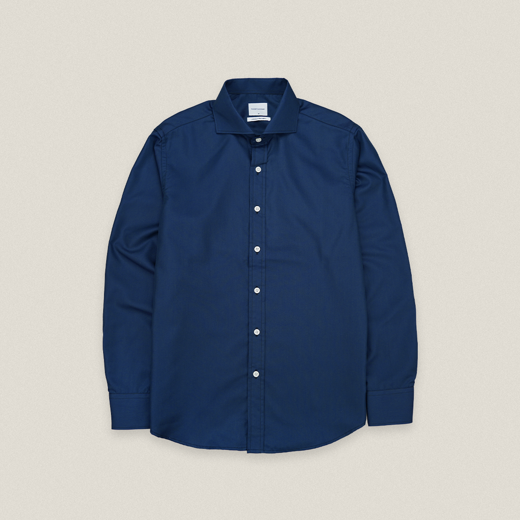 WRINKLE FREE SHIRT - DARK BLUE (Slim Fit)