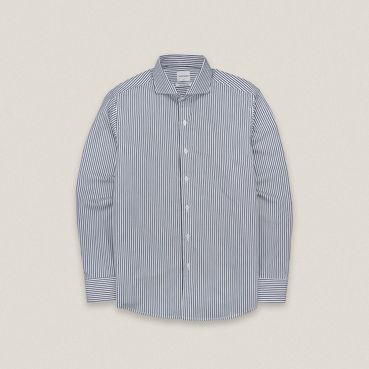 WRINKLE FREE SHIRT - STRIPE DARK BLUE (Slim Fit)