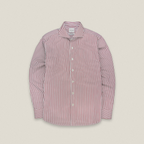 WRINKLE FREE SHIRT - STRIPE RED (Slim Fit)