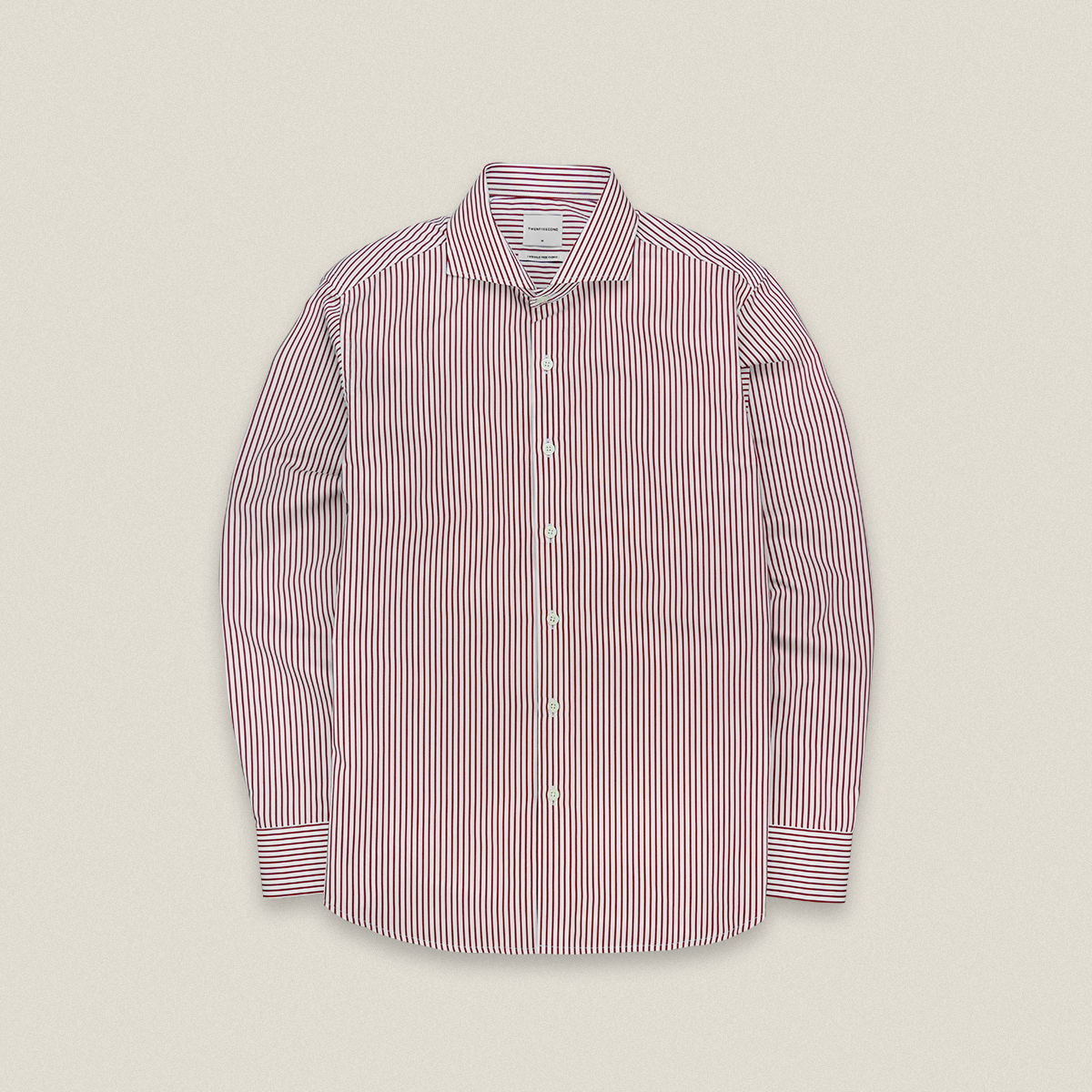 WRINKLE FREE SHIRT - STRIPE RED (Slim Fit)
