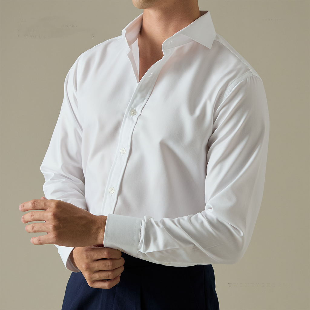 WRINKLE FREE SHIRT - WHITE (Slim Fit)