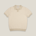 THEO KNIT POLO - BEIGE