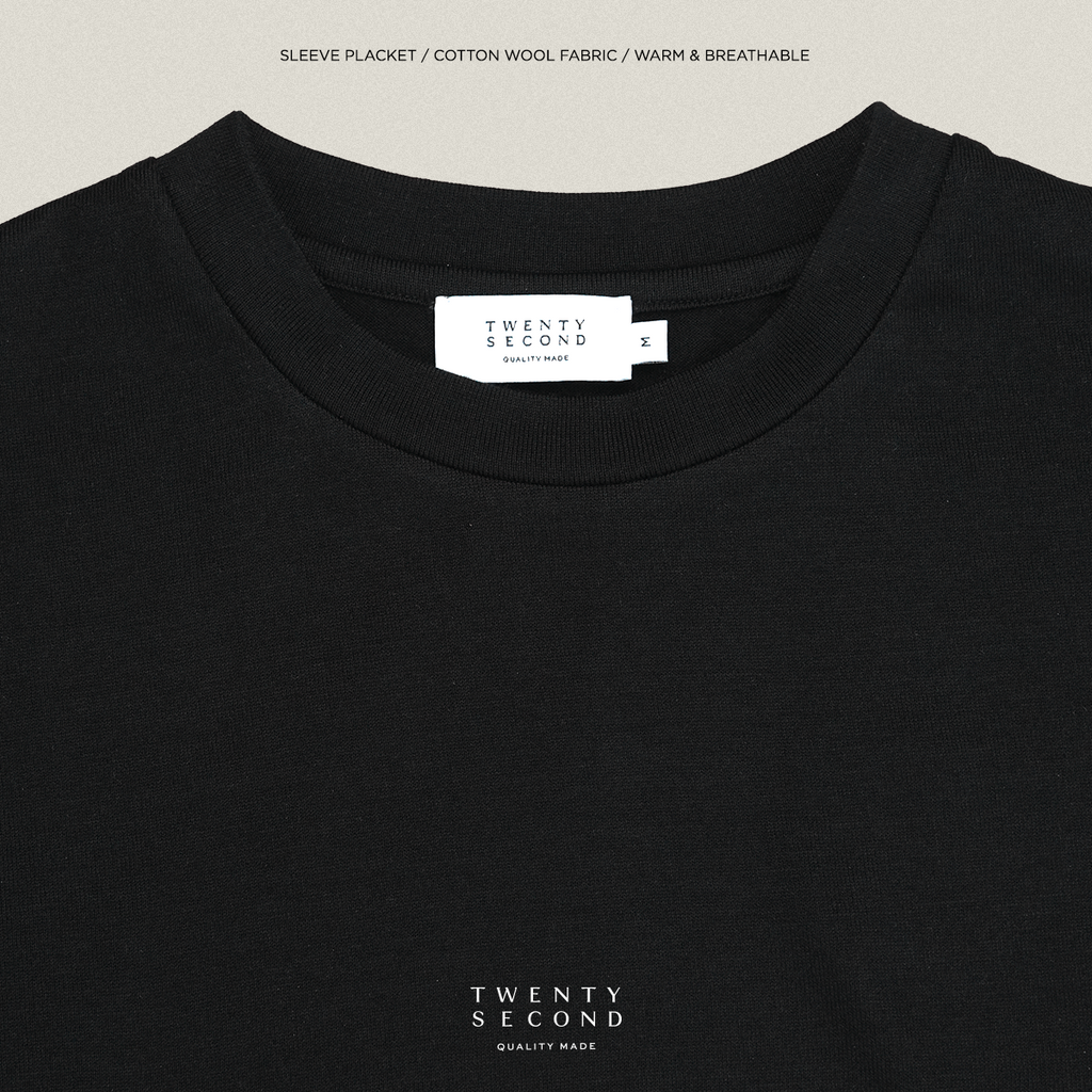 DOUBLE LAYER TEE - BLACK