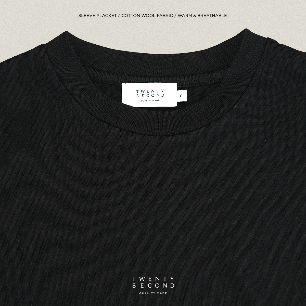 DOUBLE LAYER TEE - BLACK