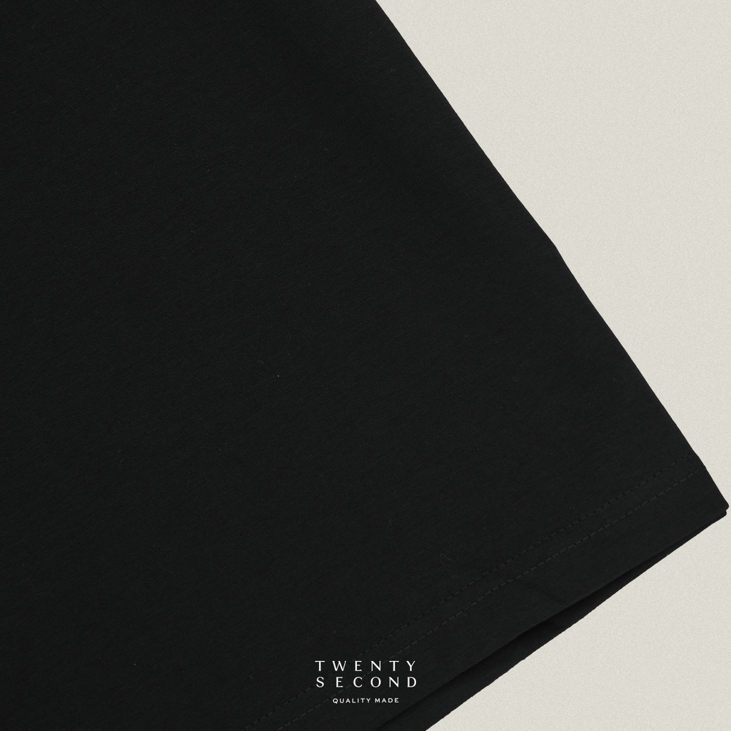 DOUBLE LAYER TEE - BLACK
