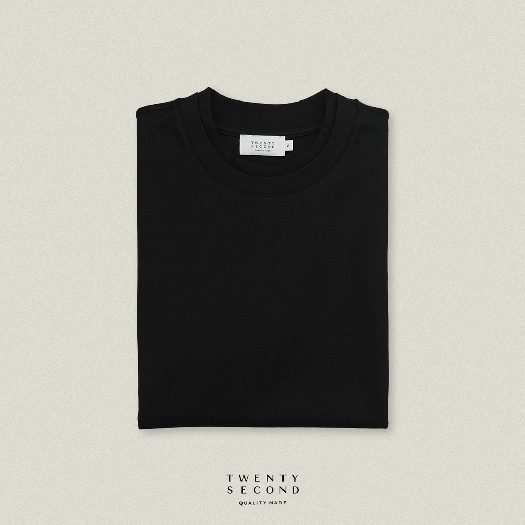 DOUBLE LAYER TEE - BLACK