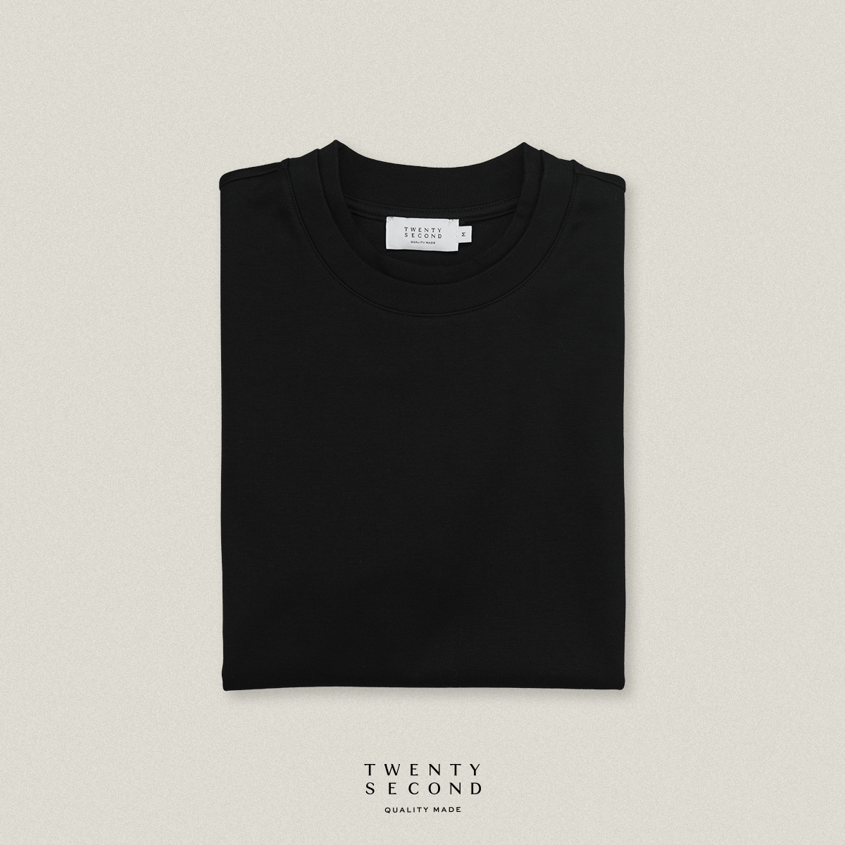 DOUBLE LAYER TEE - BLACK