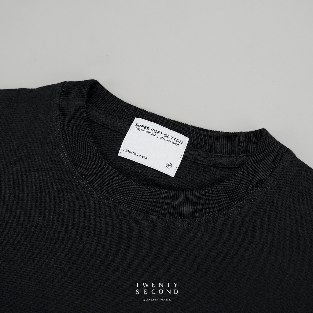 THE NEW SUPER SOFT COTTON TEE - BLACK