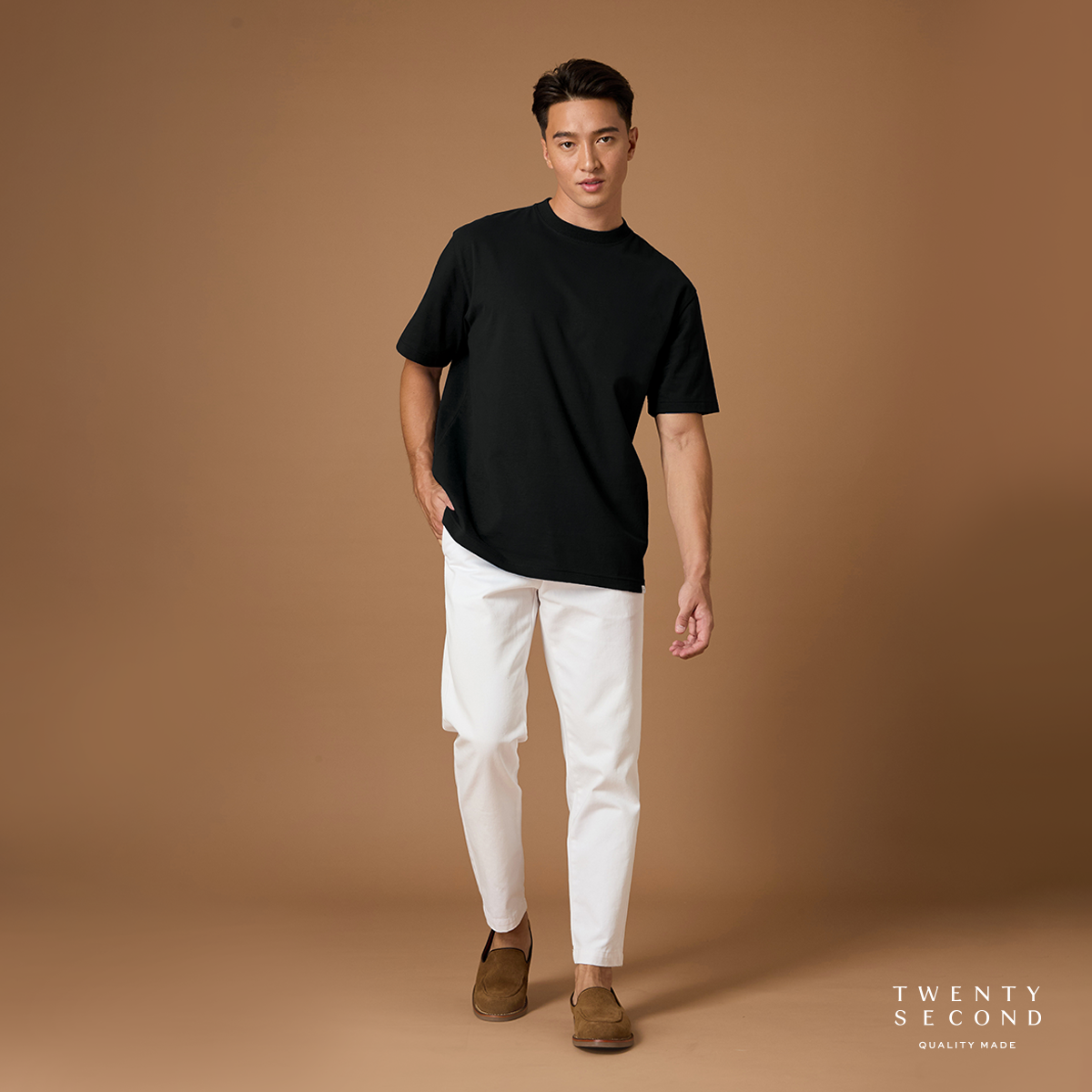 THE NEW SUPER SOFT COTTON TEE - BLACK