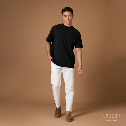 THE NEW SUPER SOFT COTTON TEE - BLACK