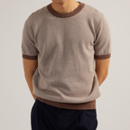 MARCO KNIT TEE - BROWN