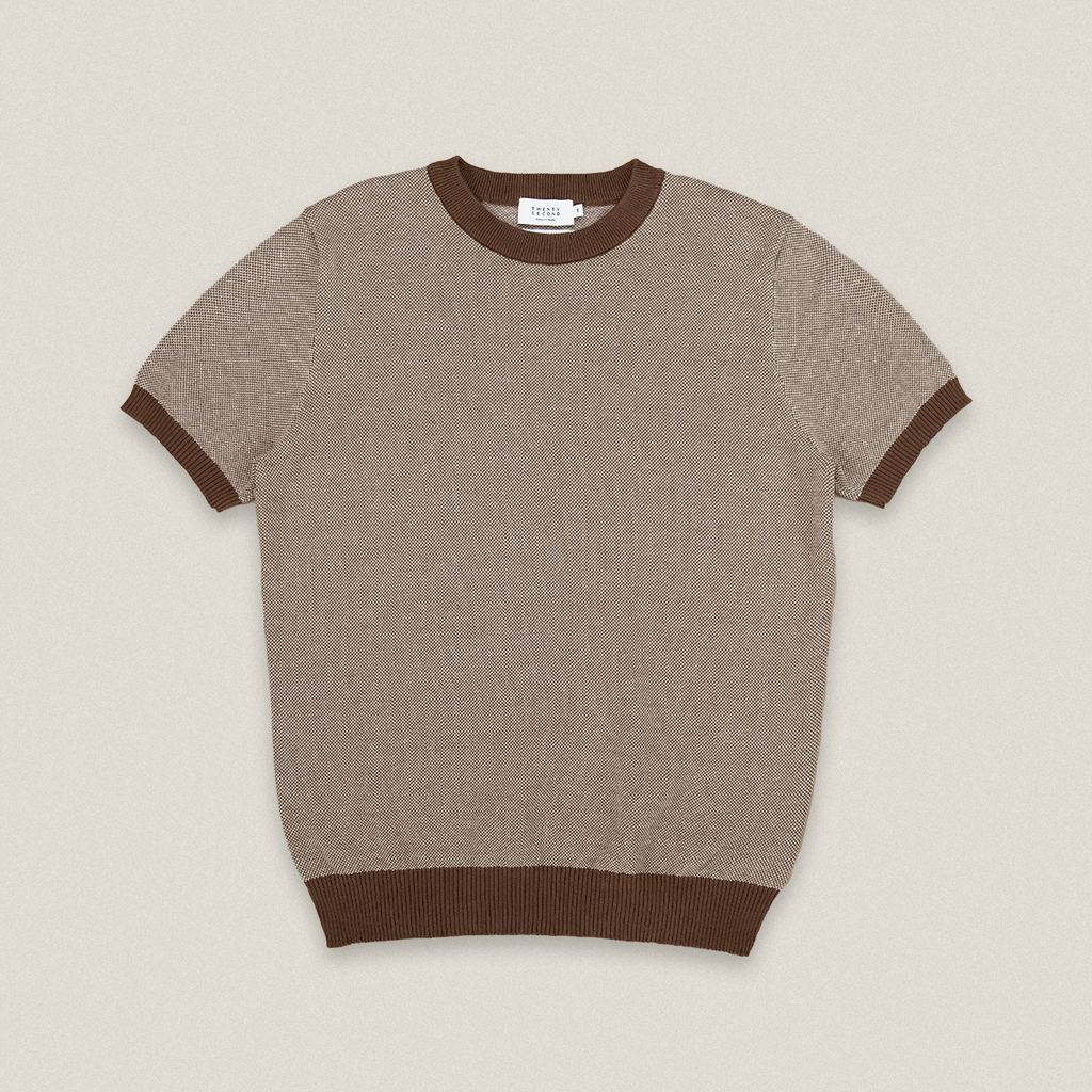MARCO KNIT TEE - BROWN